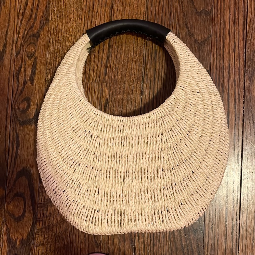 A New Day Rafia Circle Bag